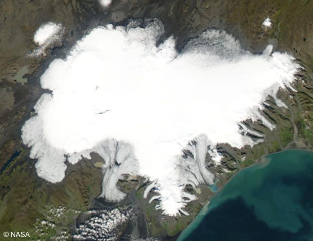 Vatnajokull ice cap Iceland