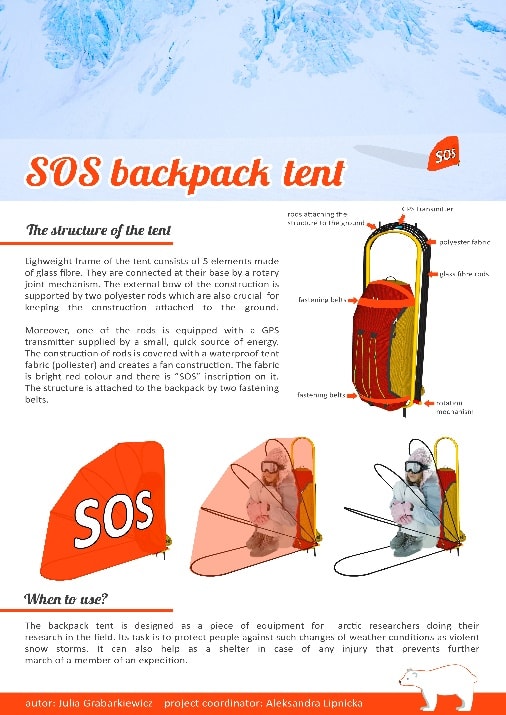 SOS backpack tent